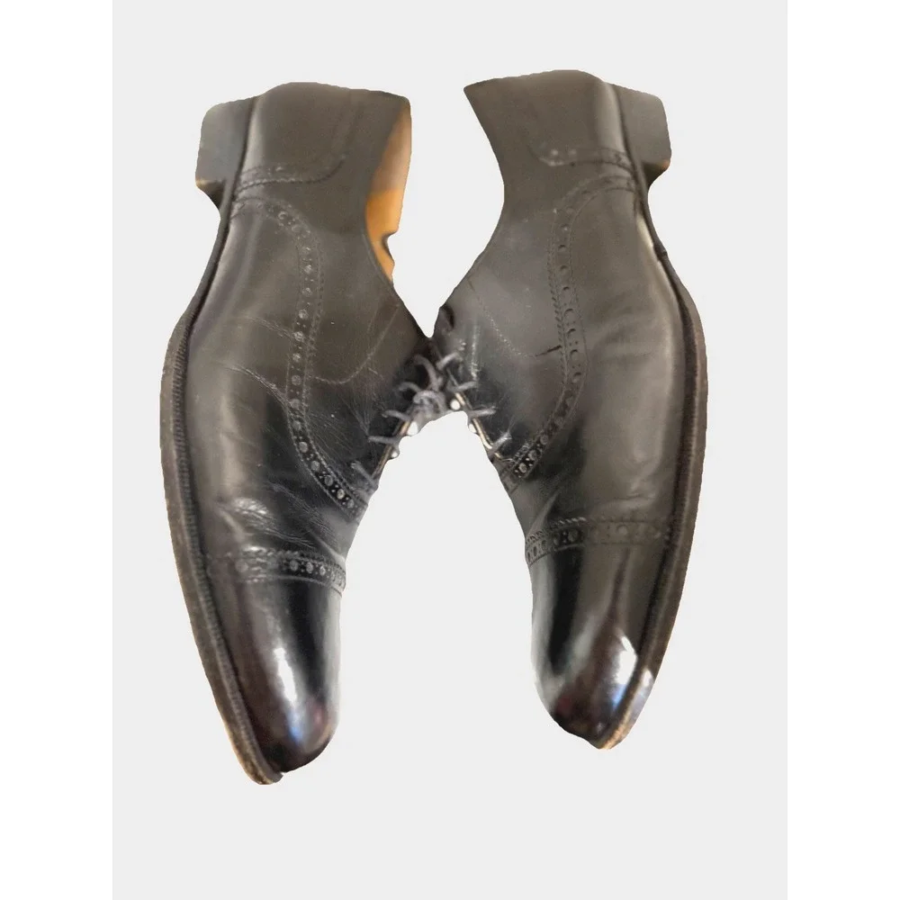 Cole Haan Shoes Mens Cap Toe Oxford 9 1/2 D Black Lace Up Business Dress 1658‎